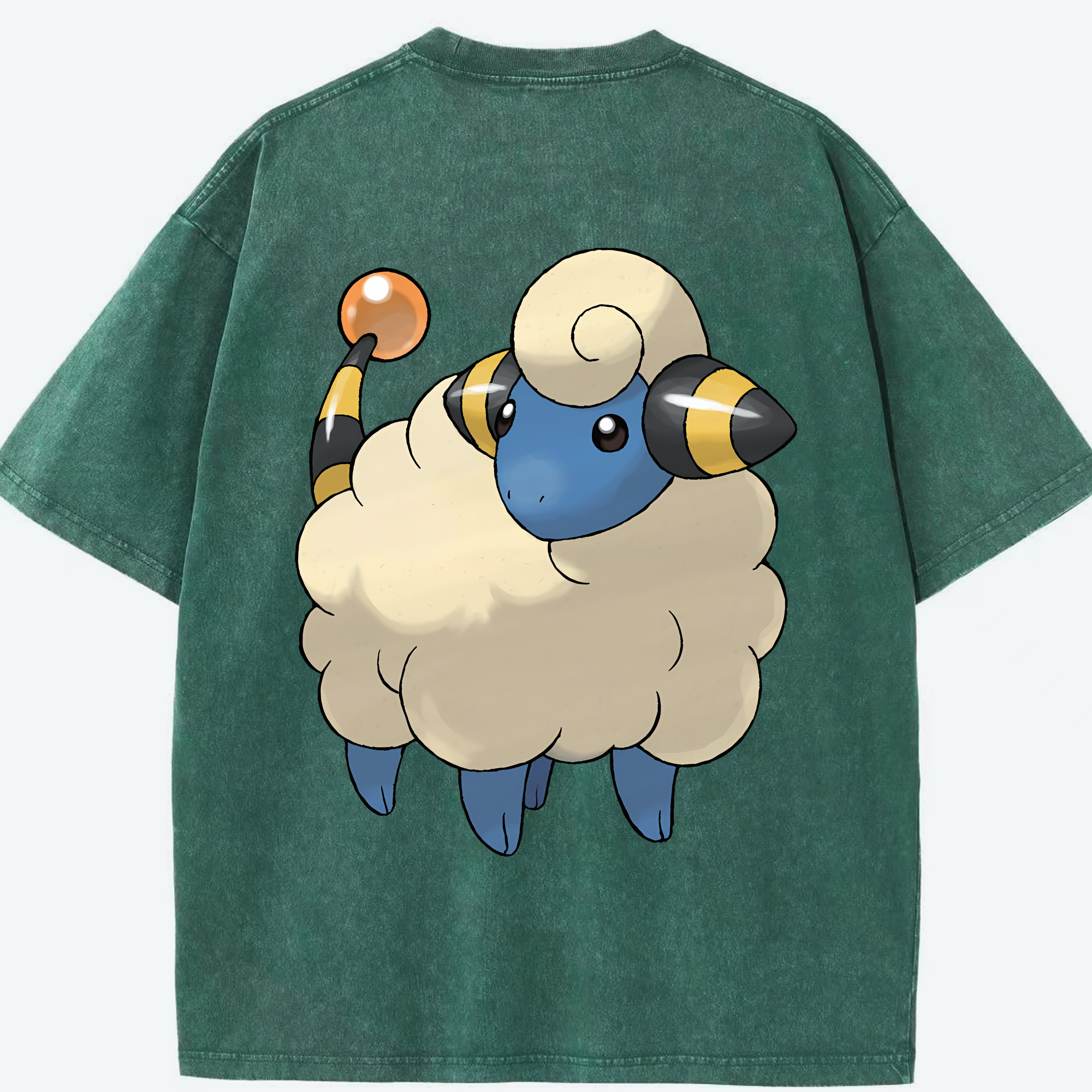 （画像用） ポケットモンスター Pokémon 綿100% ヴィンテージ風 半袖Tシャツ（背面プリント）